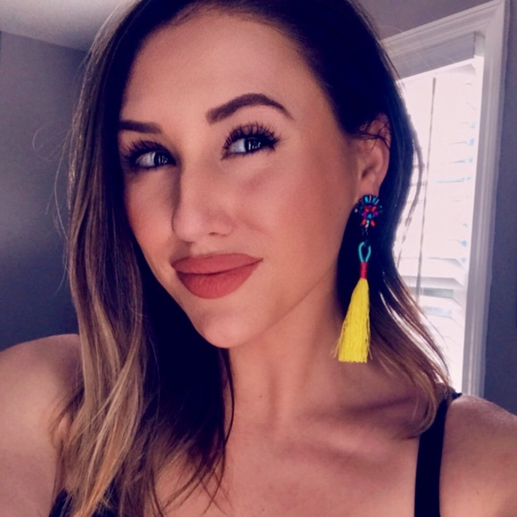 Multicolor Bright Boho Fringe Summer Jewel Earring - Picture 2 of 2